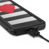 Black And White Striped Heart Galaxy S20 Plus Waterproof Case