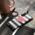 Black And White Striped Heart Galaxy S20 Pro Case