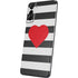 Black And White Striped Heart Galaxy S21 5G Skin