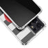 Black And White Striped Heart Galaxy S21 Ultra 5G Clear Case