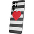Black And White Striped Heart Galaxy S21 Ultra 5G Skin