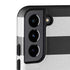 Black And White Striped Heart Galaxy S22 Plus Pro Case