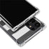 Black And White Striped Heart Galaxy S22 Ultra Clear Case