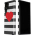 Black And White Striped Heart Galaxy S22 Ultra Pro Case