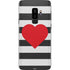 Black And White Striped Heart Galaxy S9 Plus Skin
