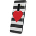 Black And White Striped Heart Galaxy S9 Plus Skin