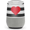 Black And White Striped Heart Google Home Skin