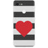 Black And White Striped Heart Google Pixel 3 Skin