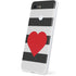 Black And White Striped Heart Google Pixel 3 Skin