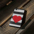 Black And White Striped Heart Google Pixel 3 Skin