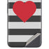 Black And White Striped Heart Google Pixel 4a 5G Skin
