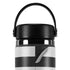 Black And White Striped Heart Hydro Flask 20oz Wide Mouth Skin