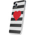 Black And White Striped Heart iPhone 11 Pro Max Skin