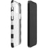 Black And White Striped Heart iPhone 12 Mini Lite Case