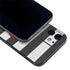 Black And White Striped Heart iPhone 12 Skin