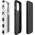 Black And White Striped Heart iPhone 13 Impact Case