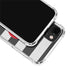Black And White Striped Heart iPhone 14 Clear Case