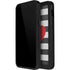 Black And White Striped Heart iPhone 14 Pro Max Waterproof Case