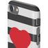 Black And White Striped Heart iPhone SE (2nd & 3rd Gen) Pro Case