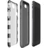 Black And White Striped Heart iPhone SE (2nd & 3rd Gen) Pro Case