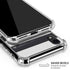 Black And White Striped Heart iPhone XR Clear Case