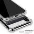 Black And White Striped Heart iPhone XS Max Clear Case