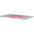 Black And White Striped Heart Magic Keyboard Skin