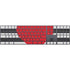 Black And White Striped Heart Magic Keyboard with Numeric Keypad Skin