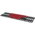 Black And White Striped Heart Magic Keyboard with Numeric Keypad Skin