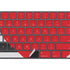 Black And White Striped Heart Magic Keyboard with Numeric Keypad Skin