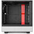 Black And White Striped Heart NZXT H510 Compact ATX Mid-Tower Case Skin