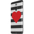 Black And White Striped Heart OnePlus 7 Pro Skin