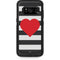 Black And White Striped Heart Otterbox Commuter Galaxy Skin