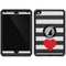 Black And White Striped Heart Otterbox Defender iPad Skin