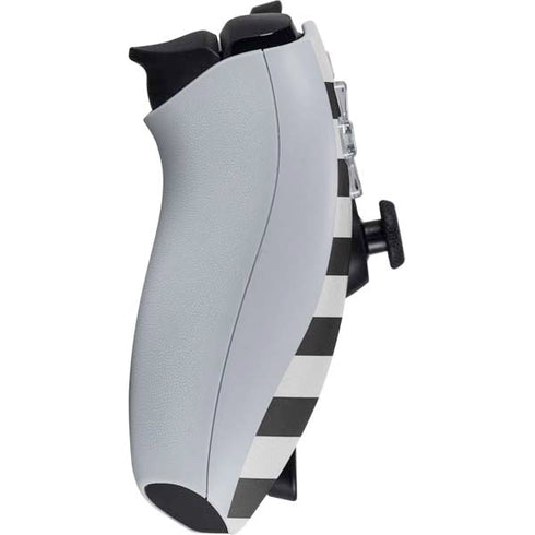 Black And White Striped Heart PlayStation Portal Remote Player Skin