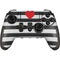 Black And White Striped Heart PlayStation Scuf Vantage 2 Controller Skin