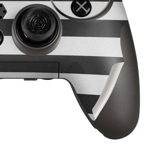 Black And White Striped Heart PlayStation Scuf Vantage 2 Controller Skin