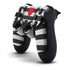 Black And White Striped Heart PS4 Controller Skin