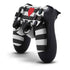 Black And White Striped Heart PS4 Pro/Slim Controller Skin