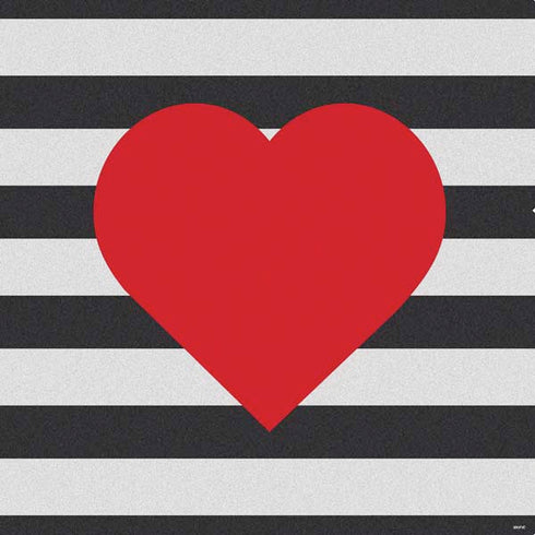 Black And White Striped Heart PS4 Slim Bundle Skin