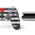 Black And White Striped Heart PS4 Slim Bundle Skin