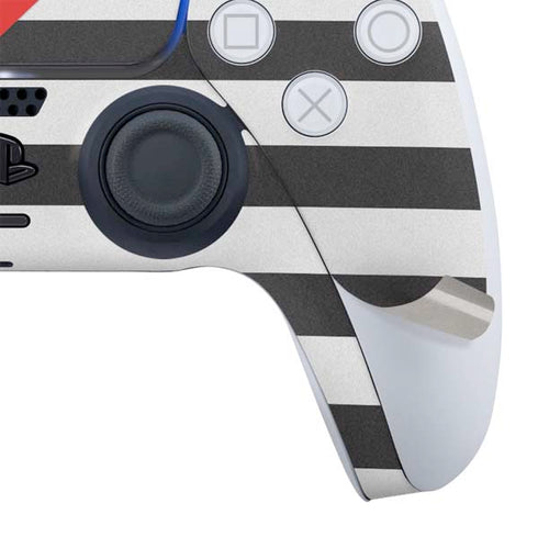 Black And White Striped Heart PS5 Bundle Skin