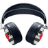 Black And White Striped Heart PULSE 3D Wireless Headset for PS5 Skin