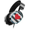 Black And White Striped Heart SteelSeries Arctis 3 Skin