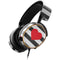 Black And White Striped Heart SteelSeries Arctis 5 Skin
