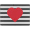 Black And White Striped Heart Surface Pro 8 Skin