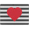 Black And White Striped Heart Surface Pro 9 Skin