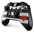 Black And White Striped Heart Xbox One Controller Skin