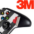 Black And White Striped Heart Xbox One Controller Skin