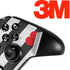 Black And White Striped Heart Xbox One Elite Controller Skin